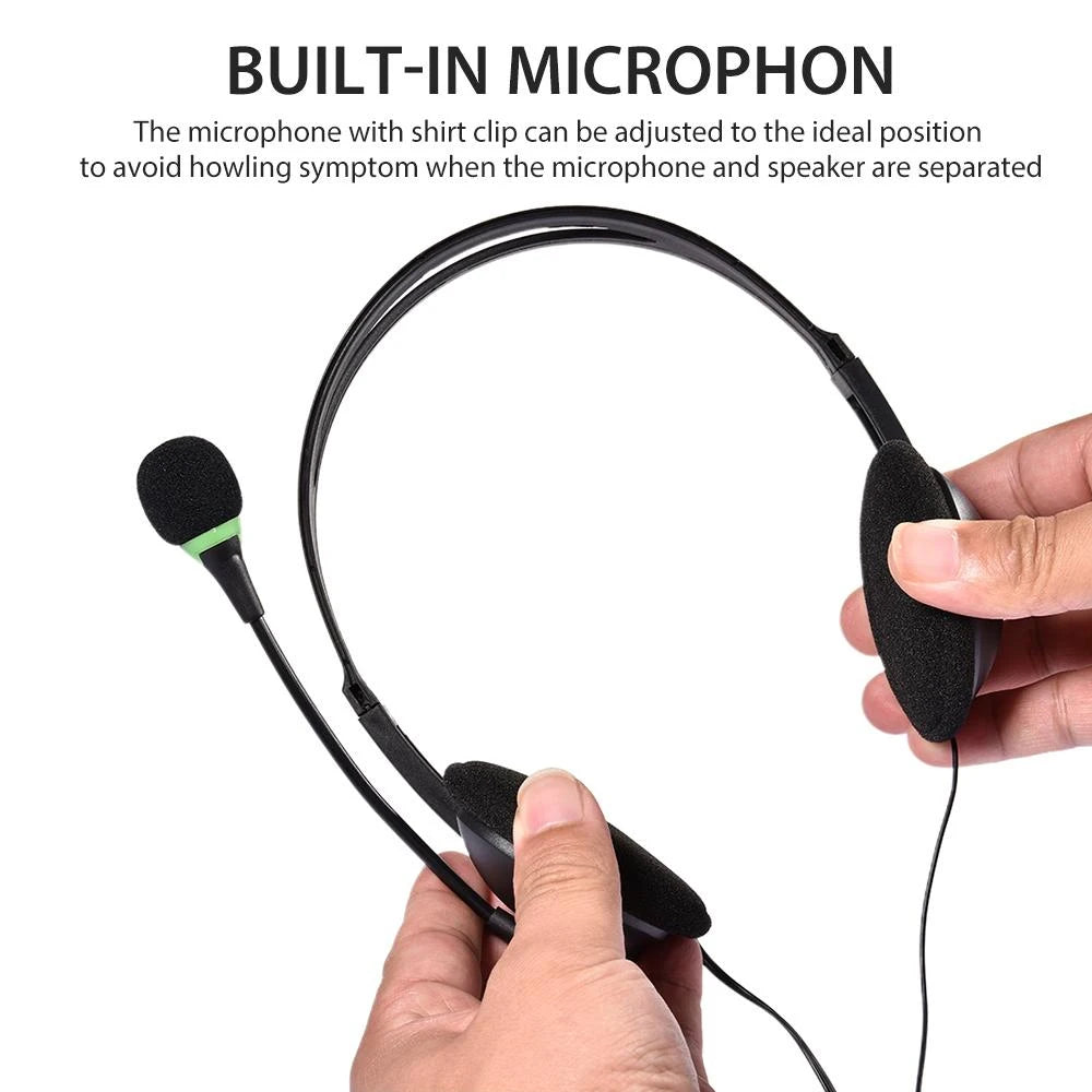Casque USB avec microphone antibruit et contrôle du volume filaire 3.5mm casque téléphonique pour ordinateur portable PC Call Center Office