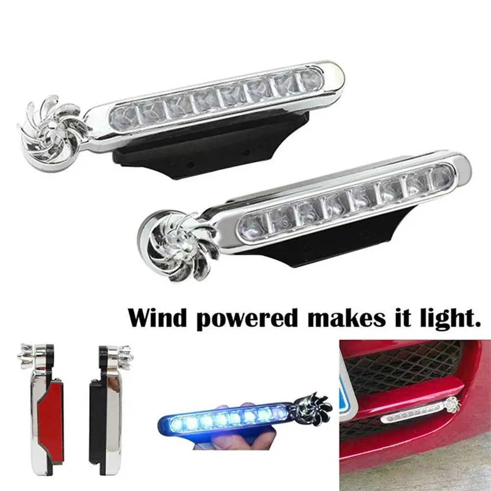 Wind 62Car-Feux de jour à LED, éclairage auxiliaire automatique créatif, ventilateur rotatif, lampe automobile, lumières de sauna