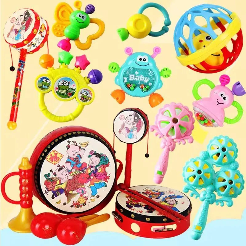Hochet de développement précoce pour bébés de 0 à 12 mois, jouets de dentition pour nouveau-nés, jeux pour bébés, jouets, hochet de dentition