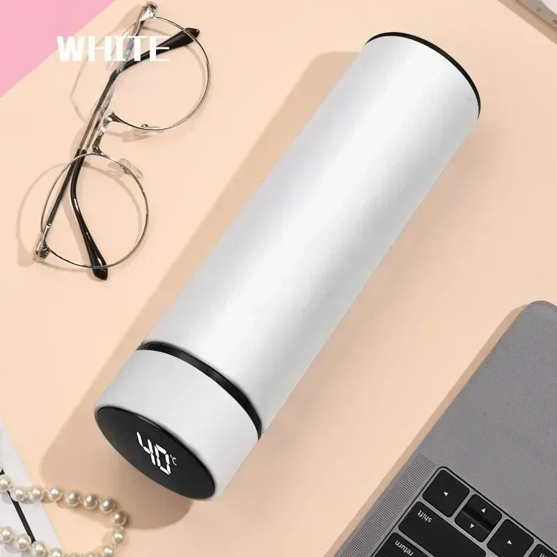 Bouteille Thermos en acier inoxydable de 500ml, avec affichage numérique de la température, tasse de mesure intelligente de la température, flacon sous vide