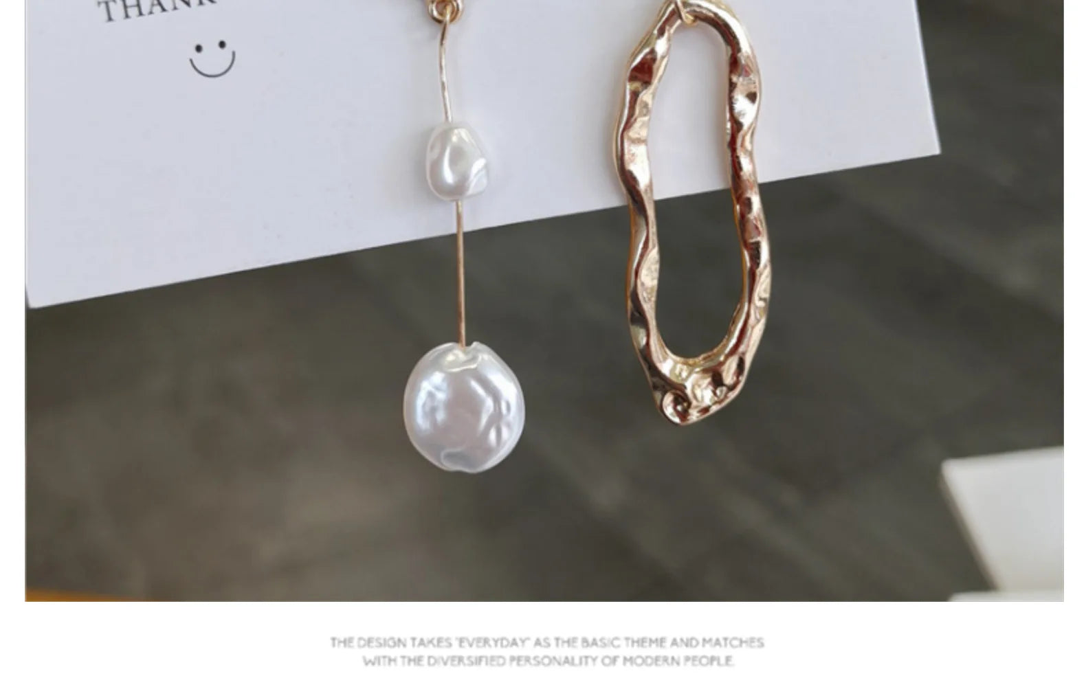 Boucles d'oreilles asymétriques élégantes, perles d'eau douce métalliques, longues et exagérées, bijoux de fête pour dames et filles, cadeaux, nouveau
