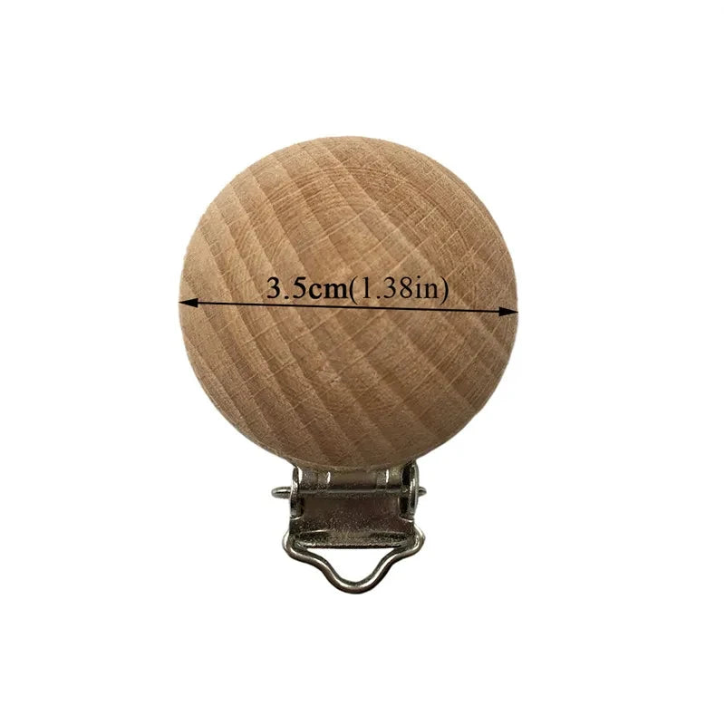 ABCPICK-Attache-tétine en bois pour bébé, 20 pièces, clip de sucette, accessoires, rapide, pour exécutif, jouets, cadeau, bricolage