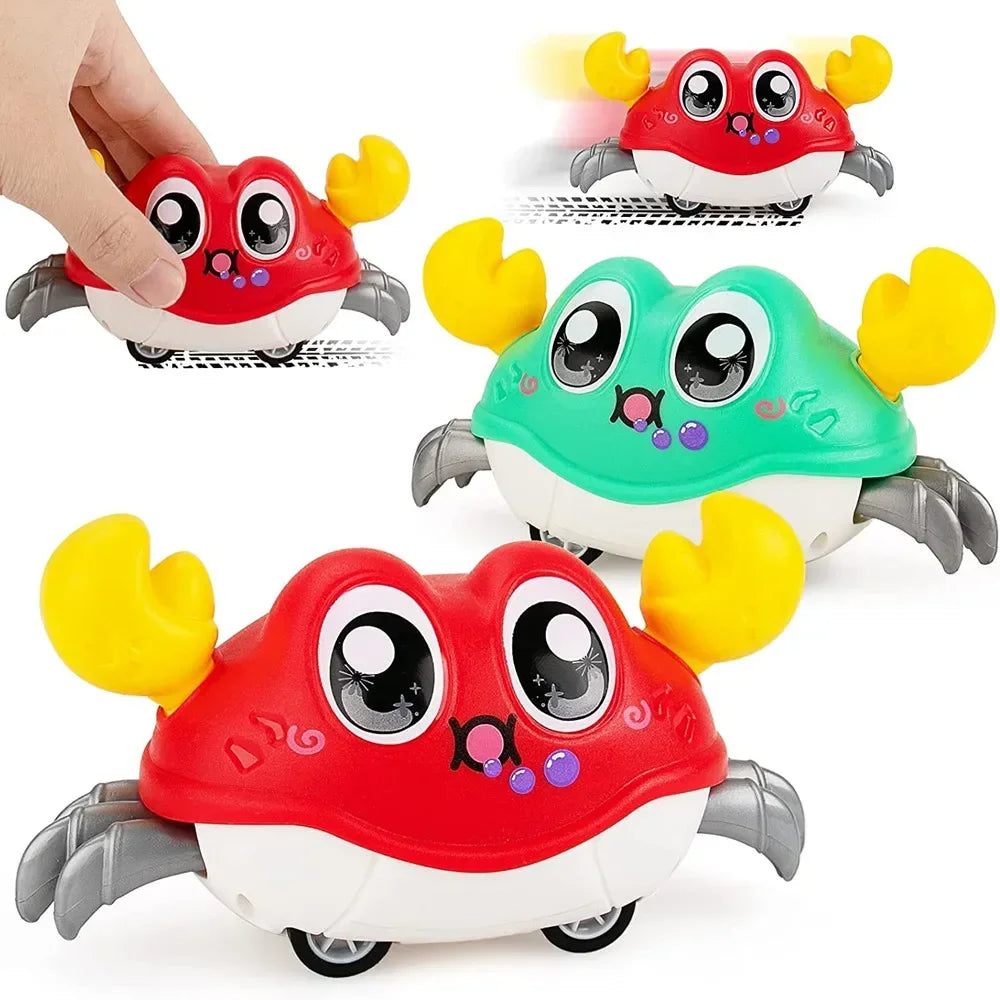 Jouets de crabe rampant pour bébé, jouets sensoriels rampants, apprentissage infantile, développement des tout-petits, marche interactive pour bébés de 0 à 12 mois