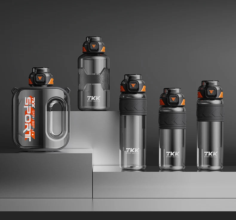 TKK 1/1.6/2L bouteille d'eau de sport TRITAN grande capacité tasse créative résistant à la chaleur en plein air adulte voyage bouilloire salle de sport Fitness cruches