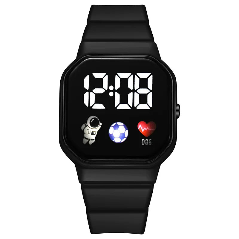 Montre de Sport pour enfants, numérique, Spaceman, bracelet en Silicone, étanche, électronique, cadeaux pour garçons et filles
