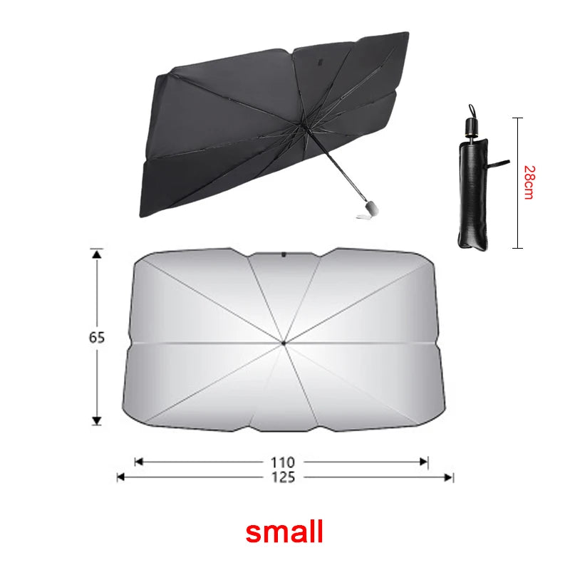 Pare-soleil de voiture, Parasol de Protection pour pare-brise intérieur d'été, accessoires de Protection pour ombrage automobile