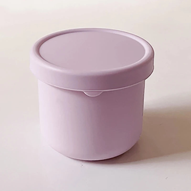 Boîte à déjeuner de 250ML pour enfants, récipient à salade, boîte à déjeuner antiadhésive en Silicone avec couvercle, boîte à Bento réutilisable, moule à glaçons