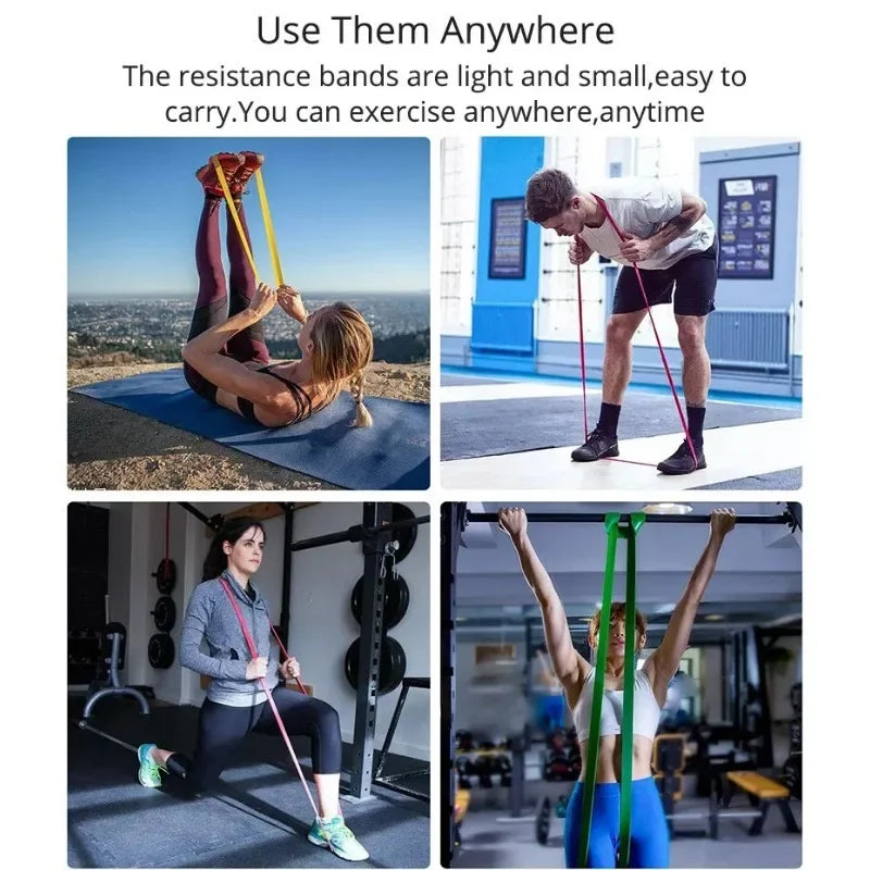 Bandes de résistance exercice bande élastique maison Yoga équipement de gymnastique accessoires sport puissance Pull-Up aide bande musculation