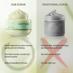 VETES – gommage corporel pour enlever la peau morte, 250g, exfoliant doux, sans Irritation, crème hydratante, nettoie en profondeur, soins du corps