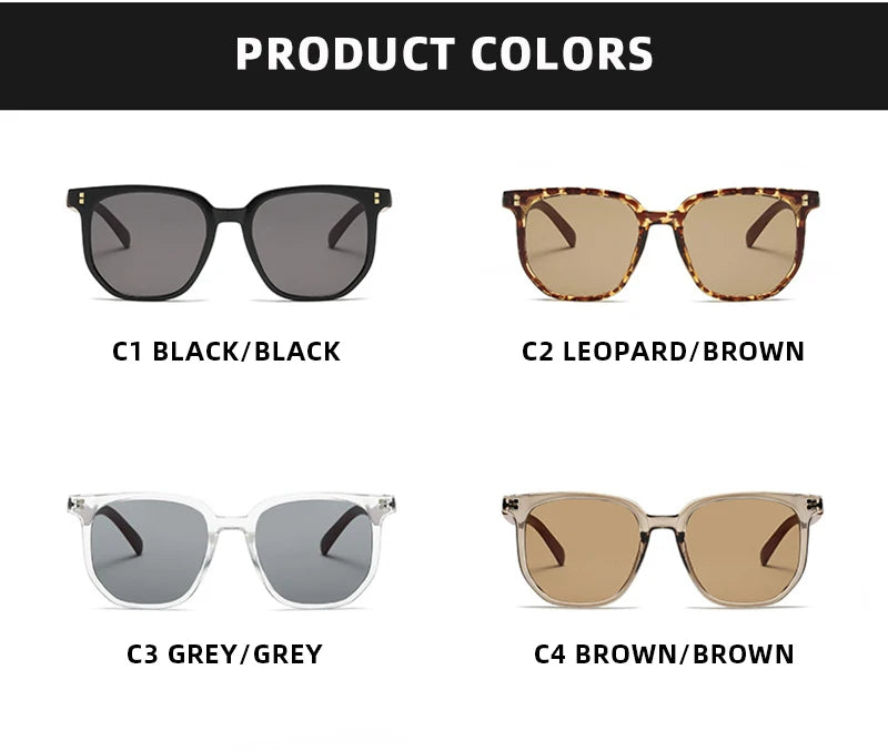 Lunettes de soleil classiques à gros grain de bois pour hommes et femmes, rétro, surdimensionnées, carrées, mode masculine et féminine, pour vacances d'été, nuances de conduite