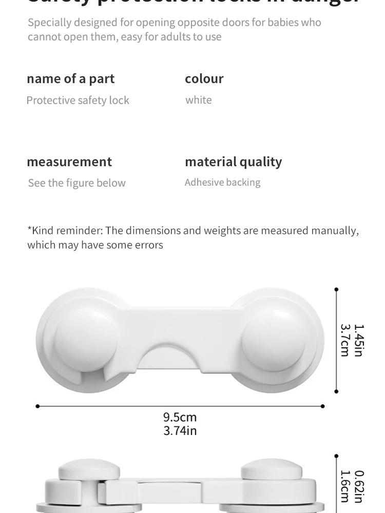 Serrure de sécurité multifonctionnelle pour bébé, armoires, chambres, proximité des wers, serrure de protection anti-piège, serrure de sécurité pour bébé, 10 pièces