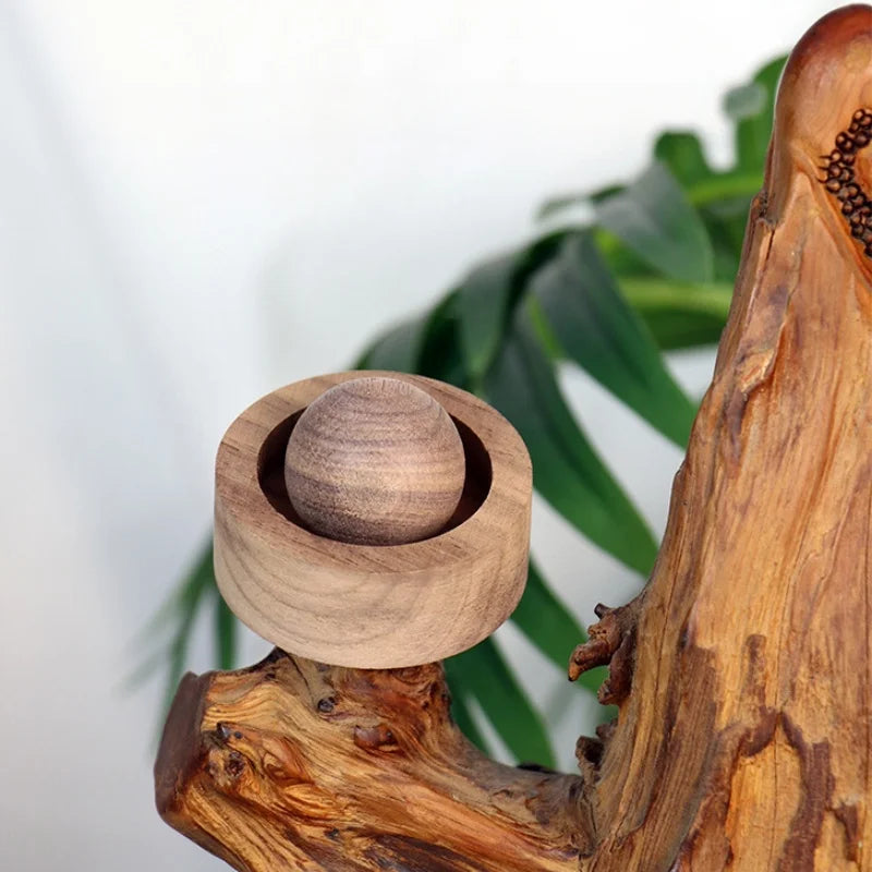 Diffuseur d'huiles essentielles de voiture en bois, ensemble rond d'huiles essentielles d'aromathérapie en bois pour maison, bureau, chambre à coucher, voiture