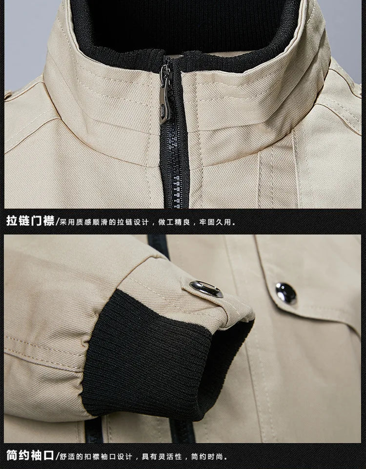 Veste homme décontracté mode veste extérieure veste homme printemps automne 2022 nouveau Stand Up mince militaire Bomber veste hommes