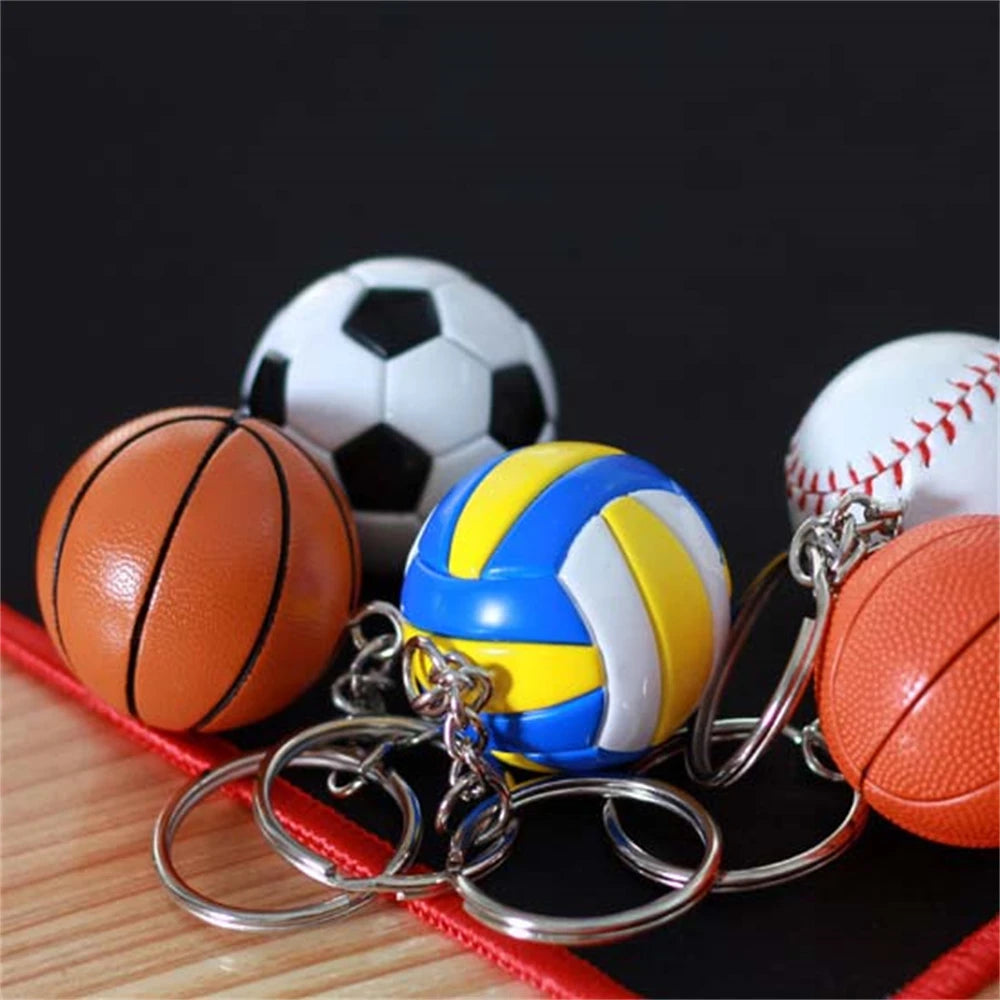 Accessoires de voiture Football voiture pendentif Baseball amusant porte-clés porte-clés sac pendentif porte-clés balle porte-clés