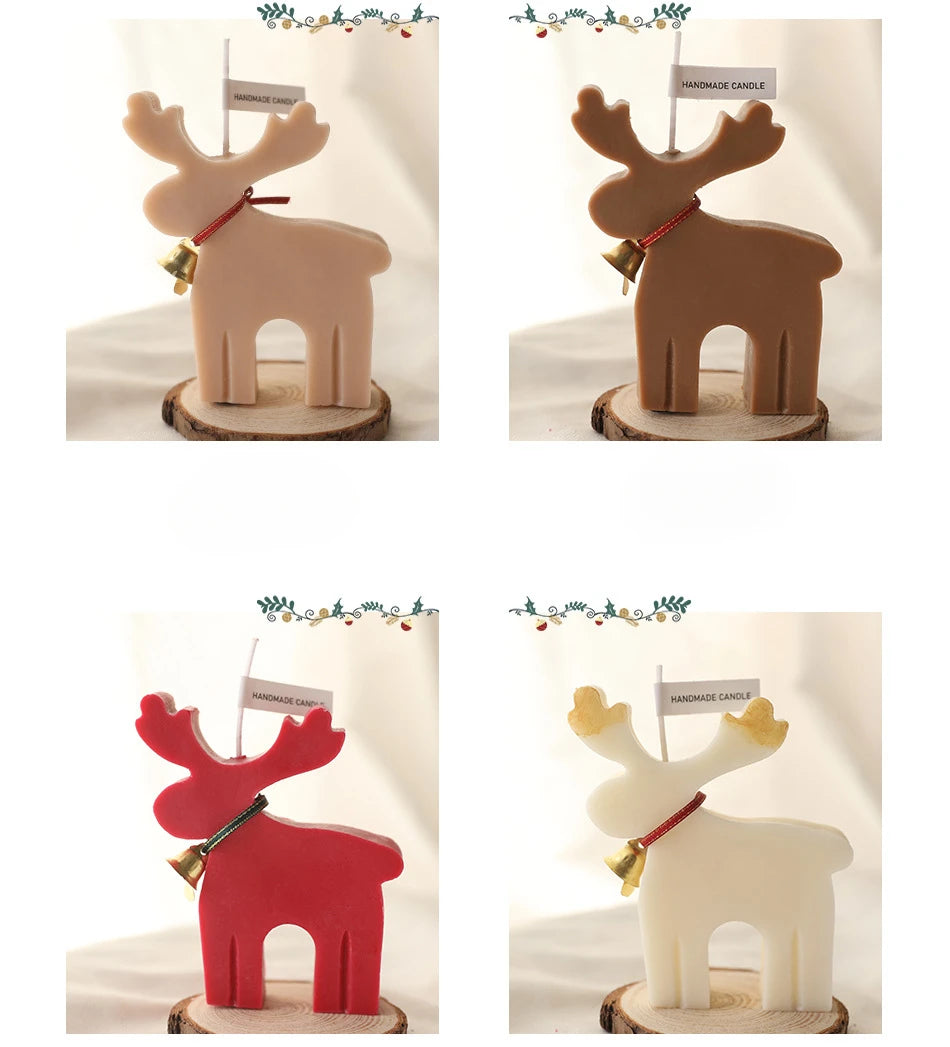 Christmas candles, scented deer candles, home decoration, scented candles, Merry Christmas, giving a festive gift for the home, New Year's