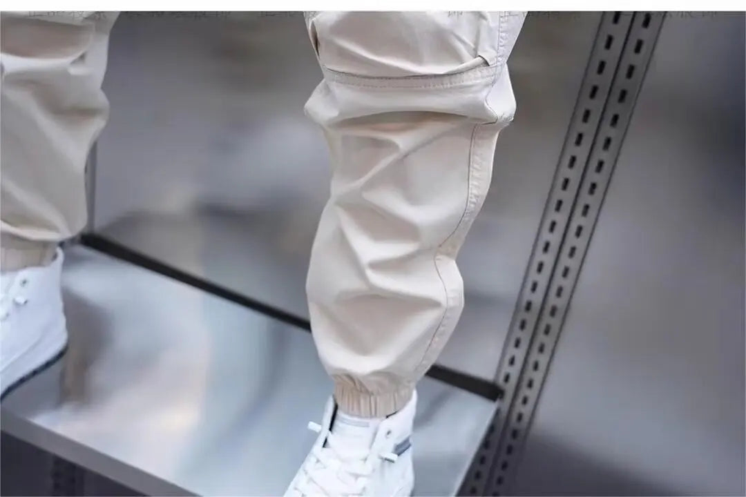 Men's breathable harem pants, men's clothing, 2024 new men's casual pants, straight leg pants