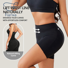 Flarixa – short sans couture pour femmes, pantalon de sécurité Double taille, taille haute, grande taille, Boxer en soie glacée, jupe Anti-Friction