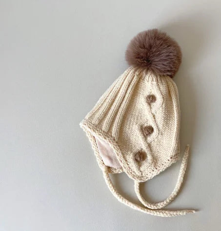 Coréen enfants écharpe chapeau ensembles automne hiver bébé chaud laine tricoté oreille Protection casquette enfant en bas âge garçons filles cou écharpe de noël