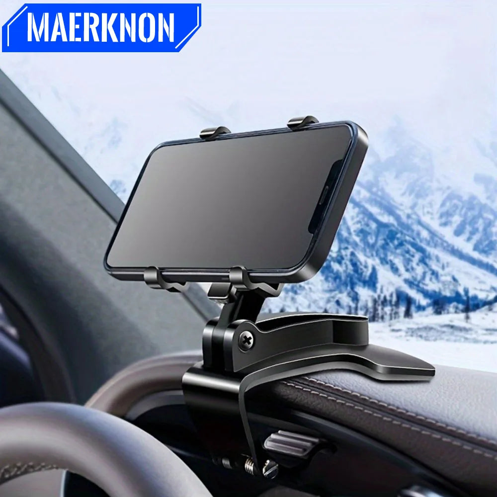 Support de téléphone universel pour tableau de bord de voiture 360 °     Support de voiture pour Smartphone rotatif, pour iPhone,