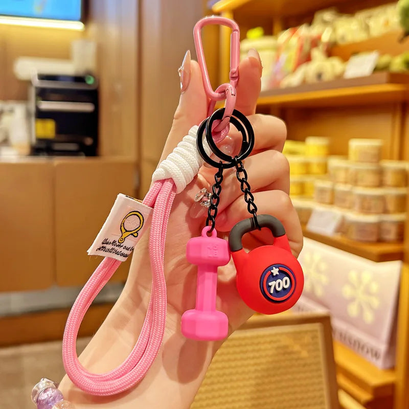 Porte-clés de Fitness pour les amateurs de gymnastique, cadeau Premium, accessoires pour les amateurs de sport, sacs d'entraînement, bouteilles d'eau, boucle en forme de D