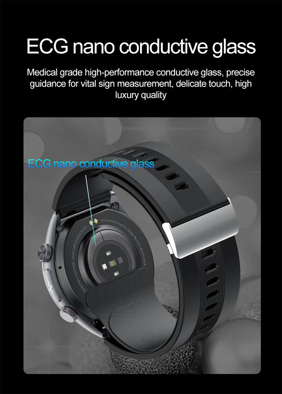 2025 santé montre intelligente NFC ECG pompe à Air pression artérielle oxygène sanguin ECG + PPG Bluetooth appel NFC montre intelligente pour hommes femmes Airbag