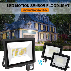 Éclairage LED étanche projecteurs extérieurs lampe 220V projecteur LED 100W 50W 30W 20W 10W pour jardin Garage rue applique murale