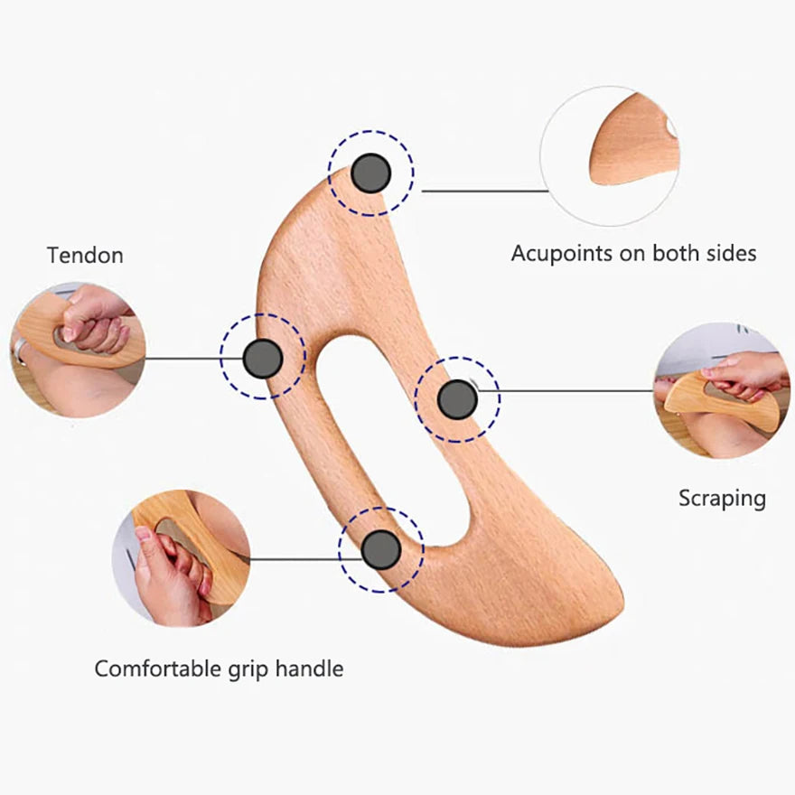 Wooden Gua Sha Tool, Scraping Board, Slimming Massage Tool, Gua Sha Massage Board, Gua Sha Scraper, Body Massage Therapy Tool