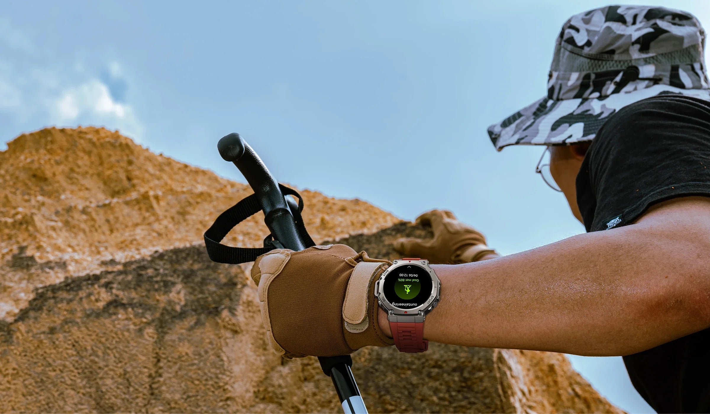 Montre intelligente militaire T-Rex, 3 GPS intégrés, boussole, altimètre, barométrique, 5iko, IP69K, étanche, AMOLED, appel Bluetooth, montre intelligente