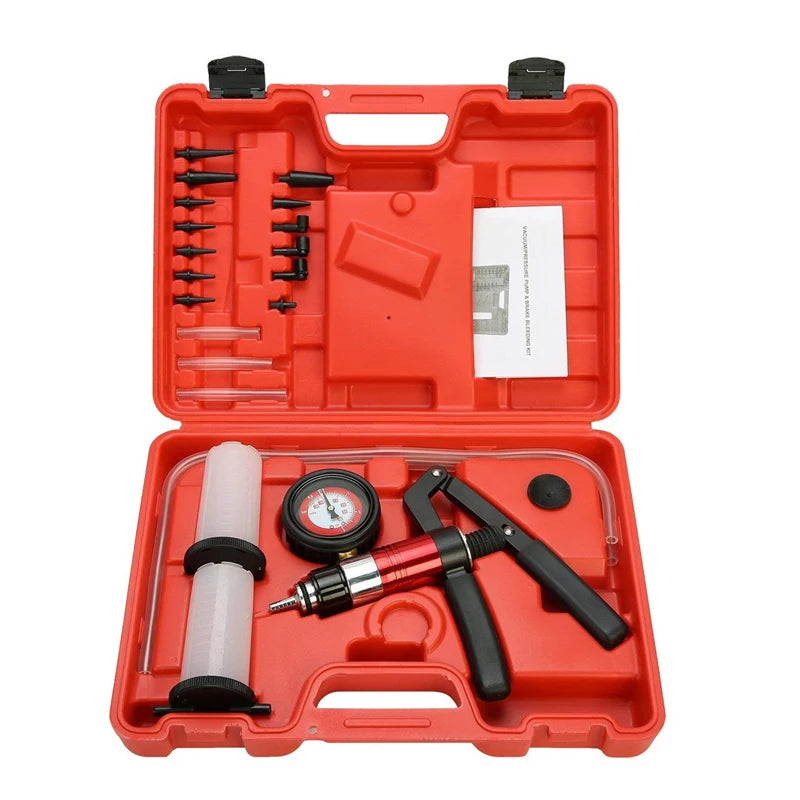 ALLSOME – outil de Diagnostic automatique pour voiture, pompe à pistolet à vide portative, adaptateur de purge de frein, réservoir de liquide, testeur d'huile, Kit d'outils