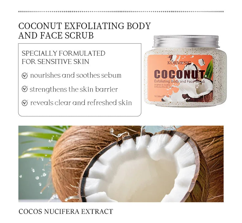 KORMESIC – gommage du visage à l'avocat, crème pour le corps, Lotion hydratante, nettoyage en profondeur, Anti-rides, exfoliant, soins pour la peau