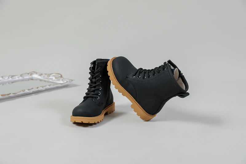 Bottes d'équitation pour enfants, chaussures de marque blanches, souples et décontractées à plateforme, nouvelle collection automne