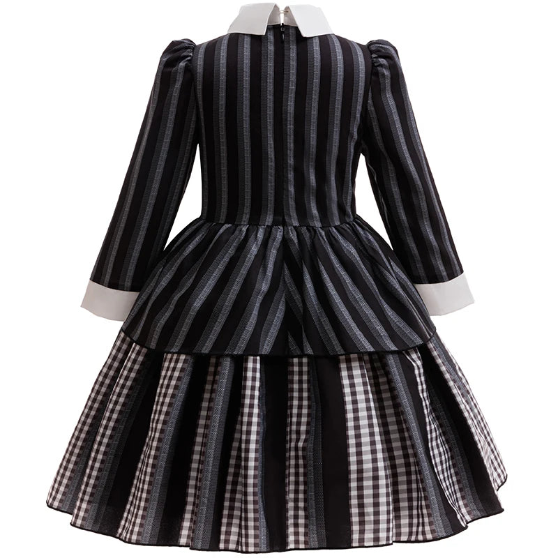 Robe de princesse pour filles, uniforme d'université élégant, costume de cosplay d'halloween pour filles de 4 à 12 ans, robe de bal de remise de diplôme, robes de fête pour filles