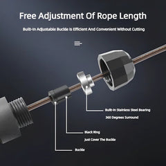 1 pièces la nouvelle corde à sauter fil d'acier exercice de saut réglable saut Fitness entraînement entraînement équipement de Sport à domicile sans enchevêtrement