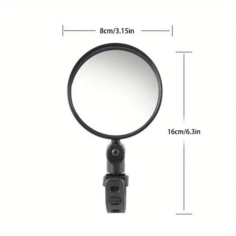 Side mirror for motorcycles, for safety view, turning left and right, Mini adjustable rearview mirror for cars