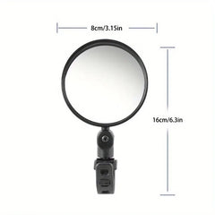 Side mirror for motorcycles, for safety view, turning left and right, Mini adjustable rearview mirror for cars