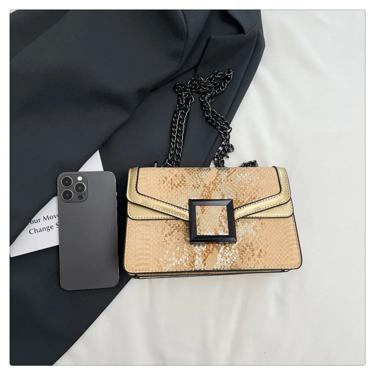 Sac à bandoulière simple pour femmes, style coréen, à la mode, design de niche décontracté, chaîne polyvalente, exquis, style occidental