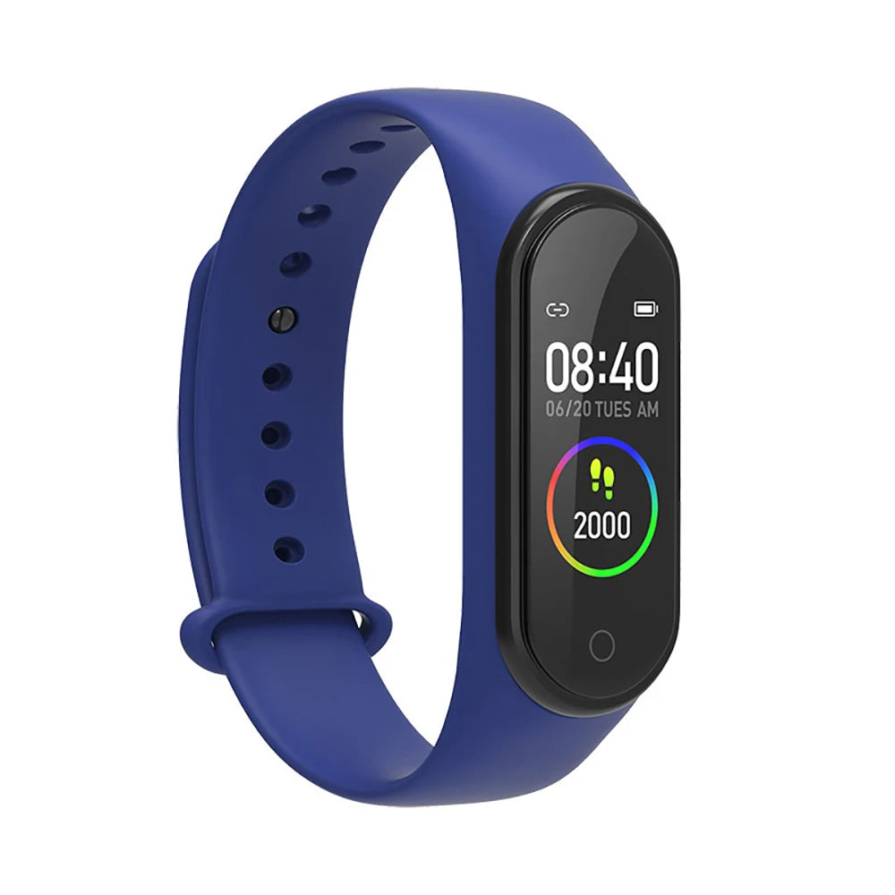 Waterproof sports smartwatch with activity, blood pressure and heart rate monitor, electric clock, new