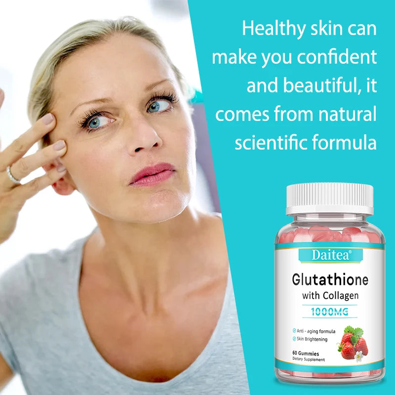 Gluathion avec capsules de collagène vitamine C peau éclaircissante soin de la peau beauté santé nourrit en profondeur la peau