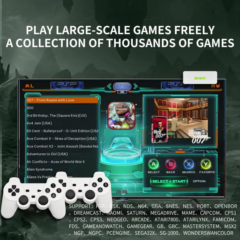 Coopreme Y7 Super TV Game Box HD sortie Joystick double contrôleur combat maison X7 Console de jeu PSP 10000 + de jeu