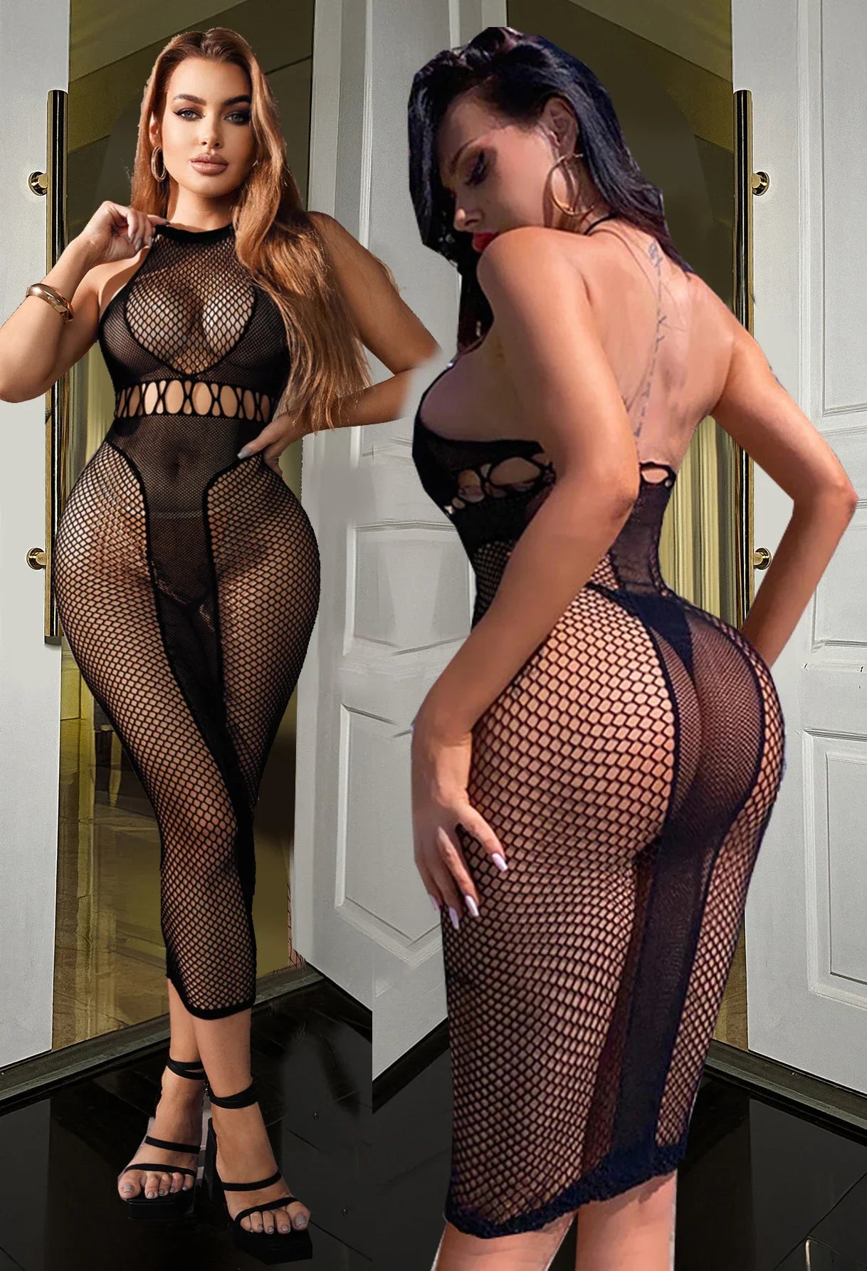 Vêtements de nuit lingerie sexy Babydoll Maille Intime Catsuit mariage nuit chemise de nuit adulte body bustier tubulaire robe Sexy robe longue