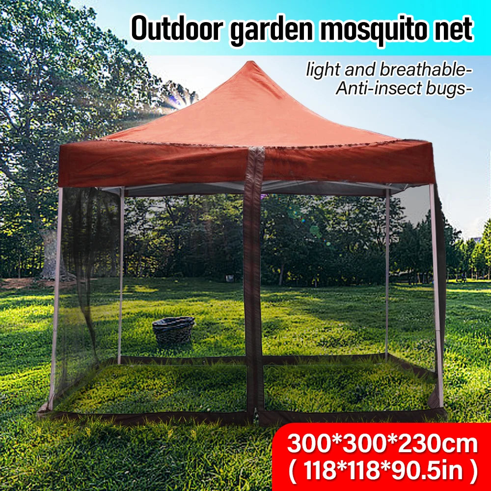 Outdoor camping mosquito net, mesh net for house bed, Roman umbrella, insect repellent, double-door tent protection