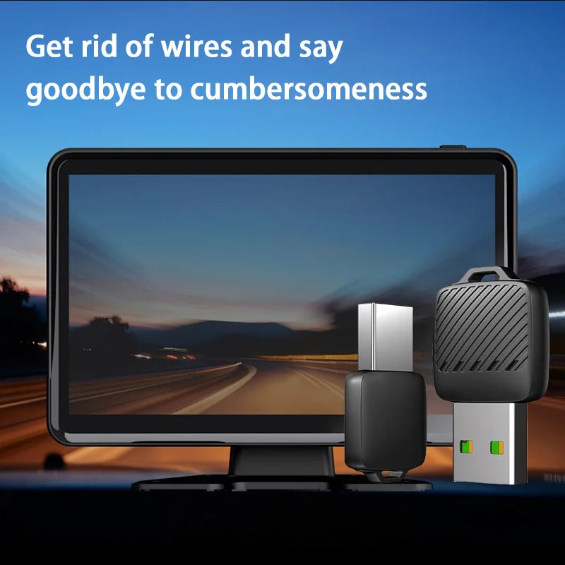 Xiaomi 2-in-1 Wireless Android Auto Adapter, Wireless CarPlay Dongle, AI Smart Car System Smart Box for Wired CarPlay