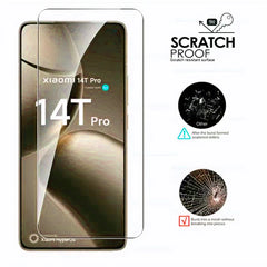 Tempered glass screen protector, 3-pack, for Xiaomi Mi 15T, 14T, 13T Pro; Protective film for Xiaomi Mi 12T, 11T, 10T Pro