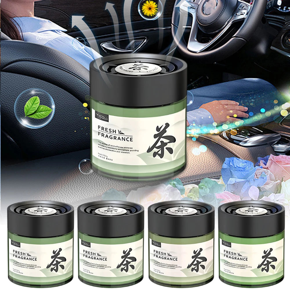 Baume solide d'aromathérapie pour voiture, parfum longue durée, tasse de tableau de bord de voiture, rainure de thé, ornement d'arôme, déodorant intérieur, désodorisant