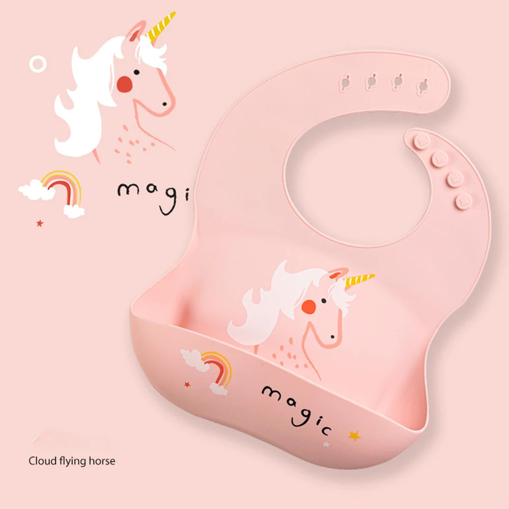 Bavoir imperméable en Silicone souple pour bébé, écharpe d'été, imprimé cerise mignon, bavoirs réglables, tissus à roter, tabliers d'alimentation pour bébé, manger pour enfants