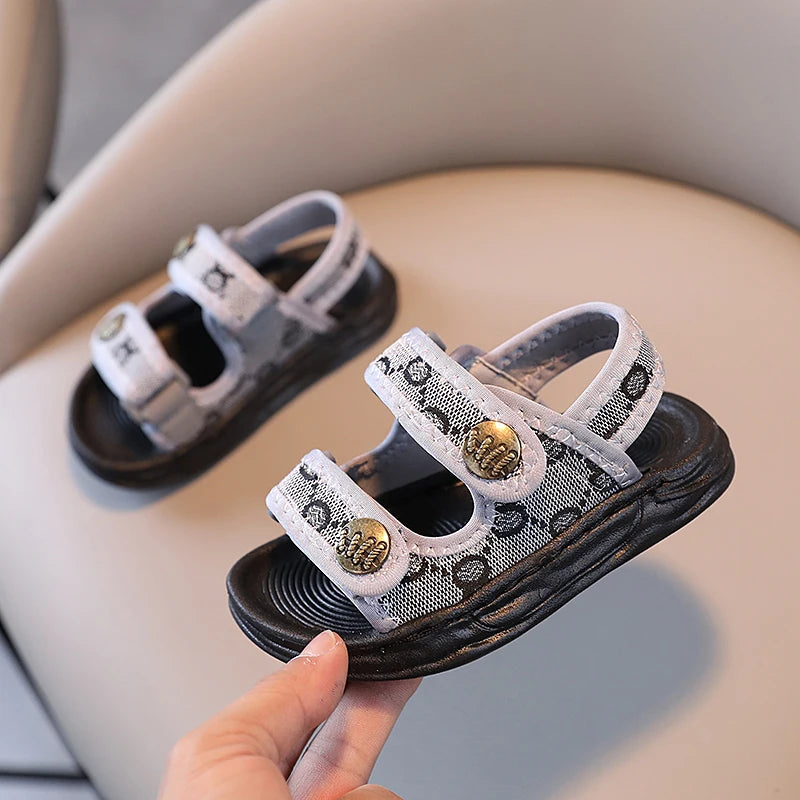 Comfortable Soft-Soled Sandals for Boys and Girls, Beach Shoes, Outdoor Leisure, New Arrival, Summer 2024