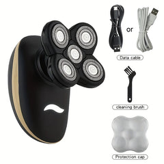 Rasoir électrique pour hommes tondeuse à cheveux tondeuse à barbe rasoir de tête chauve rasoir humide et sec ménage Rechargeable rasage de tête chauve
