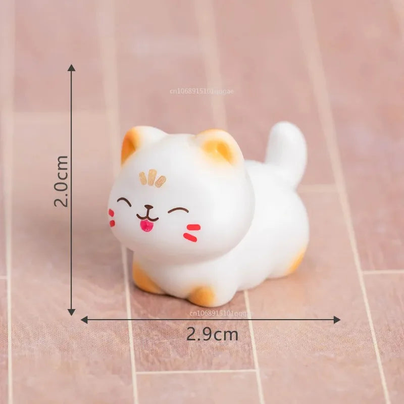 Nouveau modèle de chat de richesse de dessin animé mignon créatif, décoration de bureau, Figurine animale, ornements de chat, accessoires de décoration
