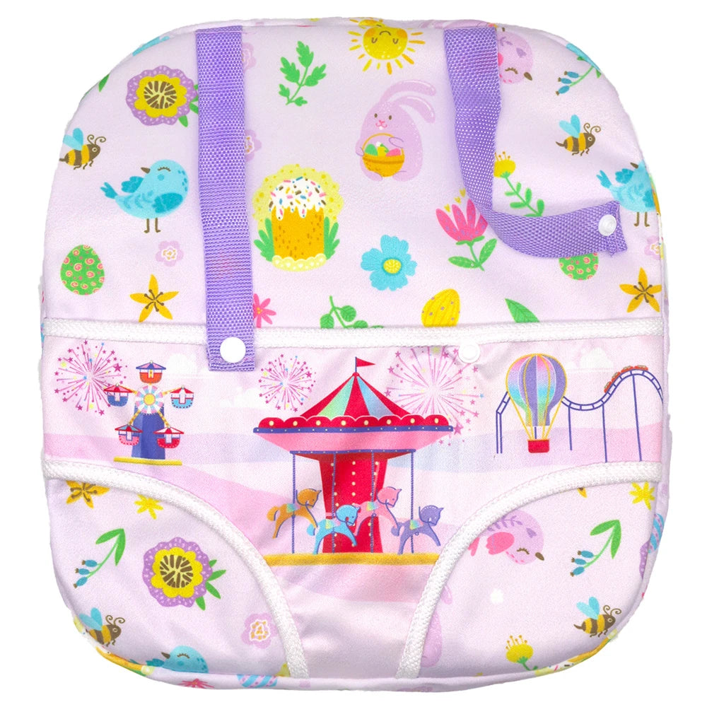 Sac à dos porte-poupée en peluche pour poupée, accessoires de poupée, porte-avant/arrière avec sangles, accessoires de poupée pour nouveau-né de 43cm, paquets sortants