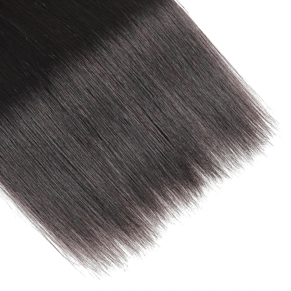 Fow Momen-Extensions de Cheveux Péruviens 100% Naturels Lisses, Tissage en Lot de 1/2/3/4 Paquets Richesse, 8-30 Pouces